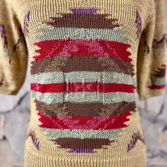 NWT Ralph Lauren Blue Label Vintage Hand-Knit Silk Linen Sweater Mojave Sand | M - Picture 4 of 5